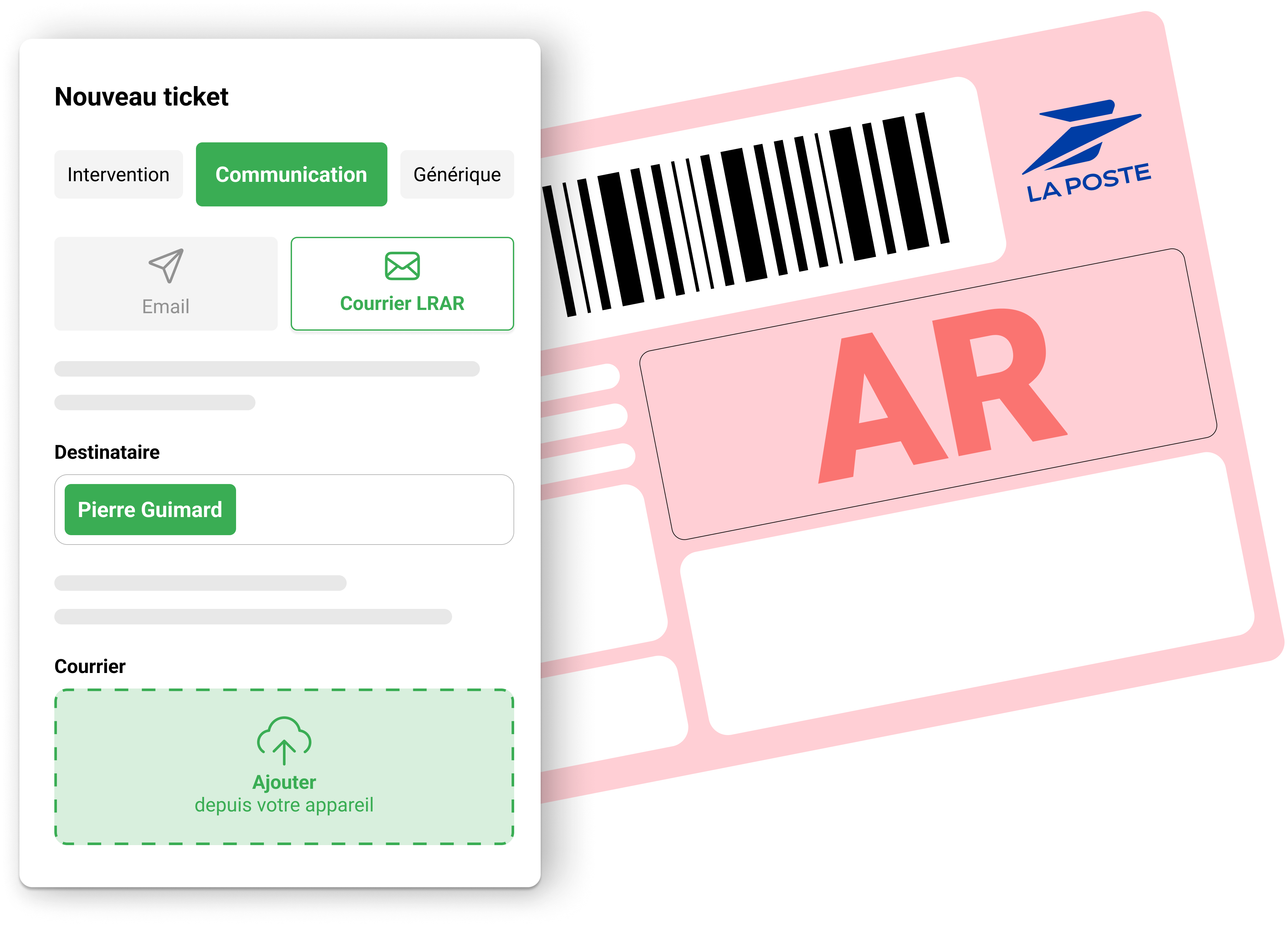 Envoyez vos courriers administratifs en un clic